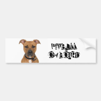 Adesivo Para Carro Pitbull a bordo
