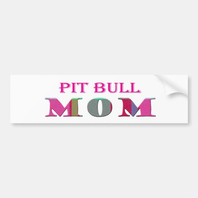 Adesivo Para Carro PitBullMãe (Frente)