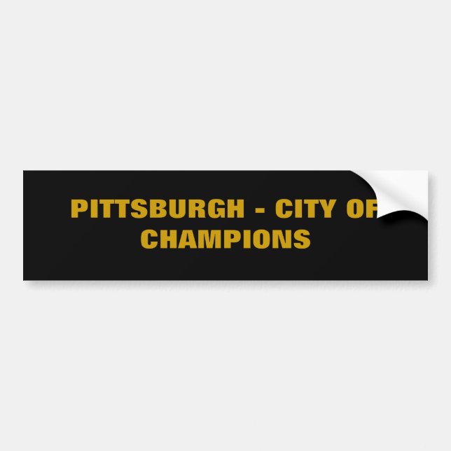 ADESIVO PARA CARRO PITTSBURGH - CIDADE DOS CAMPEÕES (Frente)