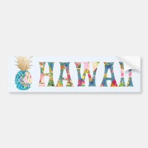 Adesivo Para Carro PixDezines Hawaii Pineapple