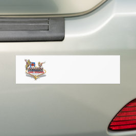 Adesivo Para Carro Placa de Boas-Vindas de Las Vegas