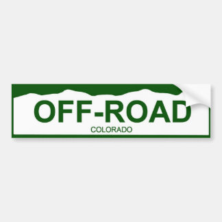 Adesivo Para Carro placa de Colorado nova - FORA DE ESTRADA