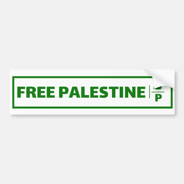 Adesivo Para Carro Placa de matrícula de carros na Palestina - Liberd (Frente)
