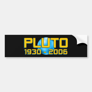 Adesivo Para Carro Planeta Plutão 1930 - 2006 RIP - Astronomia Divert
