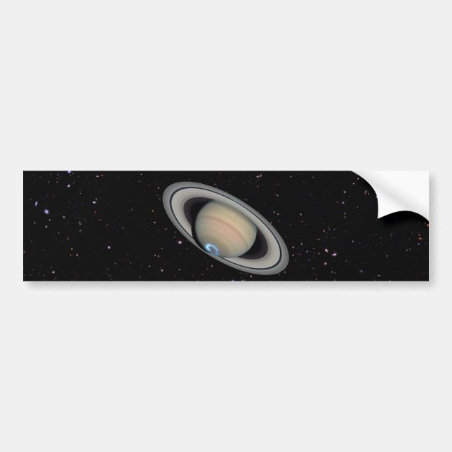 Adesivo Para Carro Planeta Saturno Starry Sky (Frente)