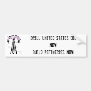 Adesivo Para Carro poço de petróleo, óleo dos Estados Unidos da br