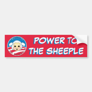 Adesivo Para Carro Poder ao Sheeple (Obama)