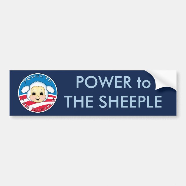 Adesivo Para Carro Poder ao Sheeple (Obama) (Frente)