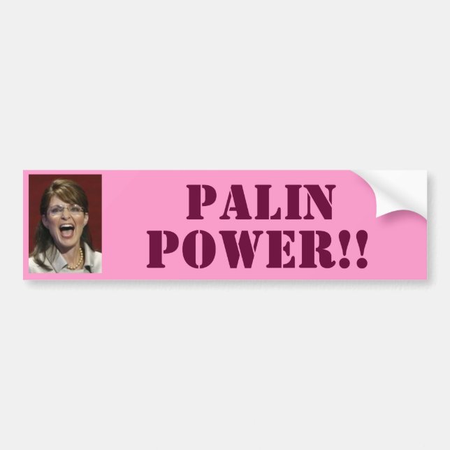 Adesivo Para Carro Poder de Palin!! - Autocolante no vidro traseiro (Frente)