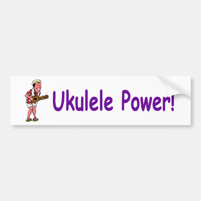 Adesivo Para Carro Poder do Ukulele! (Frente)