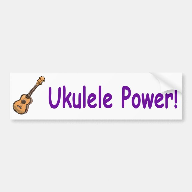 Adesivo Para Carro Poder do Ukulele! (Frente)