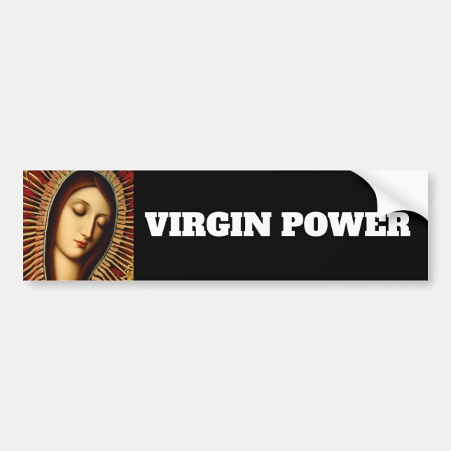 ADESIVO PARA CARRO PODER VIRGEM (Frente)