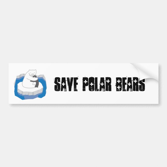 Adesivo Para Carro Polar Bear Hug (Frente)