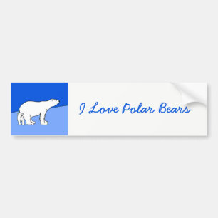 Adesivo Para Carro Polar Bear Mãe e Pintura em Cubo - Arte Selvagem