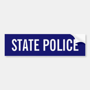 Adesivo Para Carro POLÍCIA do ESTADO - emblema branco do logotipo
