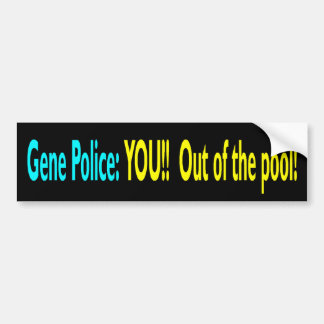 ADESIVO PARA CARRO POLÍCIA DO GENE VOCÊ FORA DA PISCINA