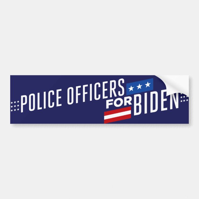 Adesivo Para Carro Polícia para Biden 2024 (Frente)