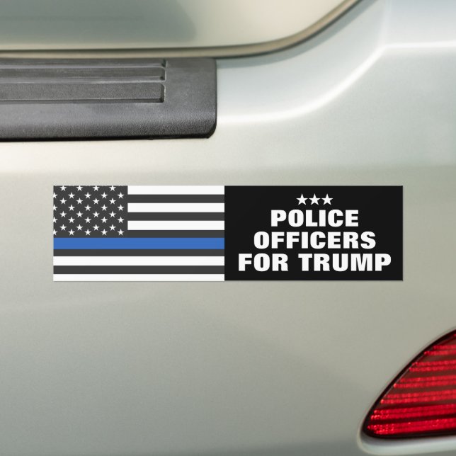 Adesivo Para Carro Policiais Para As Eleições De Trump 2024 (No carro)