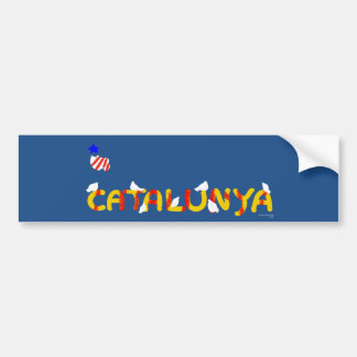 Adesivo Para Carro Pombas da Catalunha paz, Catalunya lletres coloms.