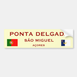 Adesivo Para Carro Ponta Delgada Bumper Sticker