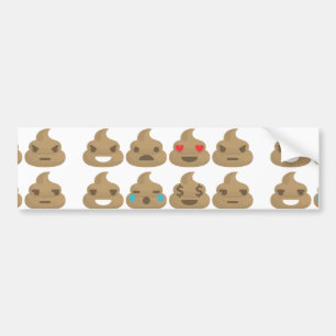 Adesivo Para Carro poop emojis