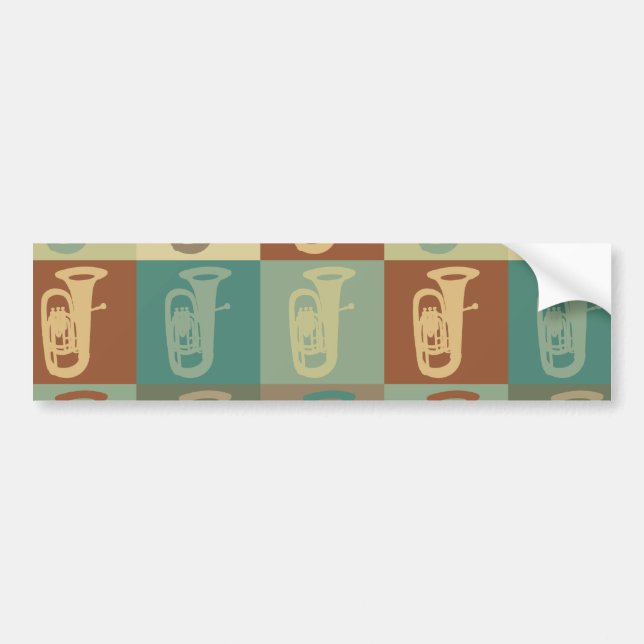 Adesivo Para Carro Pop art da tuba (Frente)