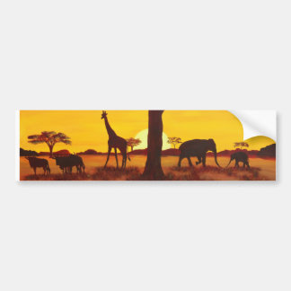 Adesivo Para Carro Pôr do sol em áfrica
