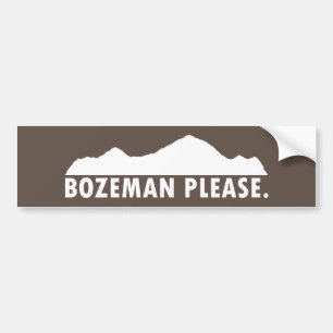 Adesivo Para Carro Por favor, Bozeman