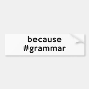 Adesivo Para Carro Porque Gramática