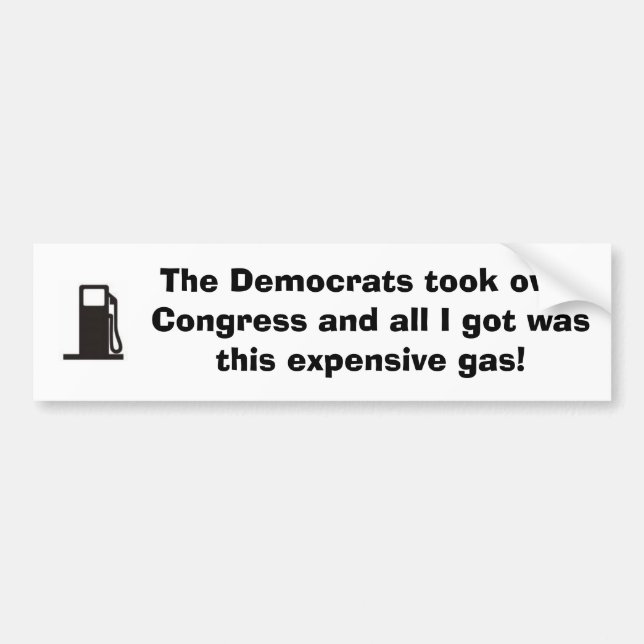 Adesivo Para Carro Porque o gás é tão caro (Frente)