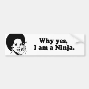 ADESIVO PARA CARRO PORQUE SIM, EU SOU UM NINJA.