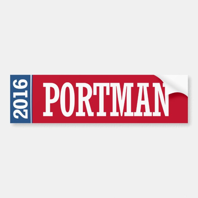 Adesivo Para Carro Portman - Rob Portman 2016 (Frente)