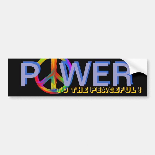 ADESIVO PARA CARRO POWER TO THE PEACEFUL (Frente)