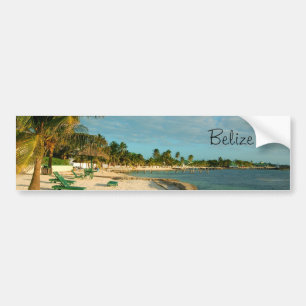 Adesivo Para Carro Praia BumperSticker de Belize