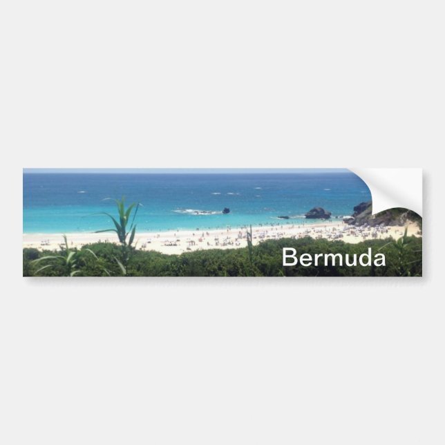 Adesivo Para Carro Praia da Baía de Ferradura, Bermudas (Frente)
