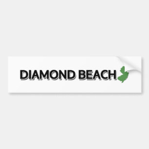 Adesivo Para Carro Praia do diamante, New-jersey