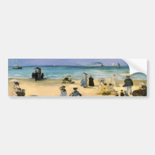 Adesivo Para Carro Praia em Boulogne de Edouard Manet, Arte Antiga