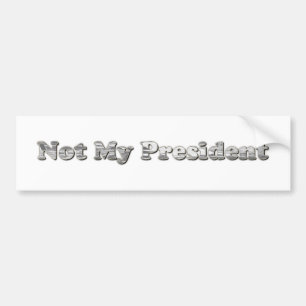 Adesivo Para Carro prata não é meu presidente