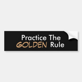 Adesivo Para Carro Pratique, ouro, regra