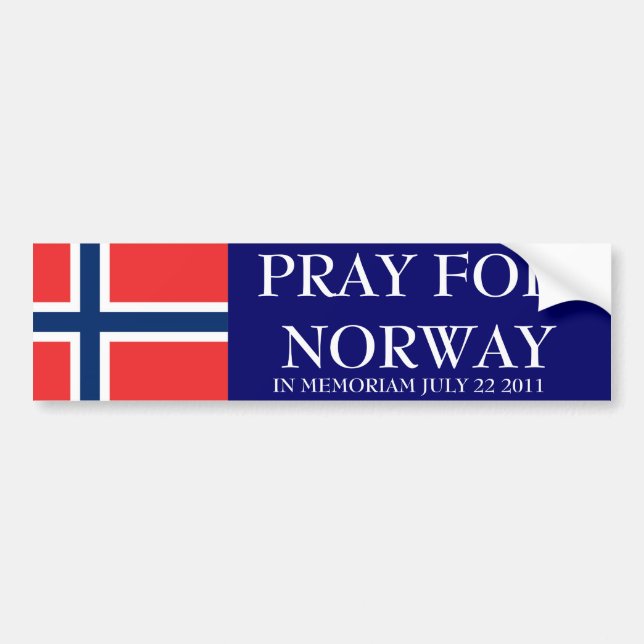 ADESIVO PARA CARRO PRAY PARA A NORUEGA (Frente)