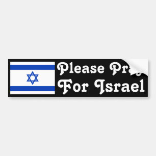 Adesivo Para Carro Pray para Israel