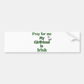 Adesivo Para Carro Pray para mim que meu namorada é irlandês