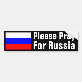 Adesivo Para Carro Pray para Rússia