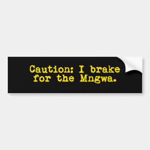 Adesivo Para Carro Precaução I Brake Para A Mngwa
