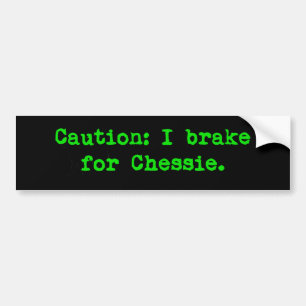 Adesivo Para Carro Precaução I Brake Para Chessie