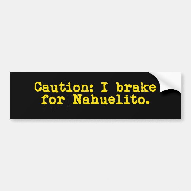 Adesivo Para Carro Precaução I Brake Para Nahuelito (Frente)