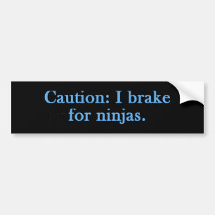 Adesivo Para Carro Precaução I Brake Para Ninjas