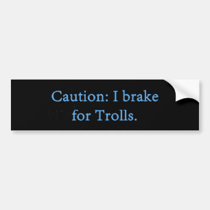 Adesivo Para Carro Precaução I Travão Para Troll