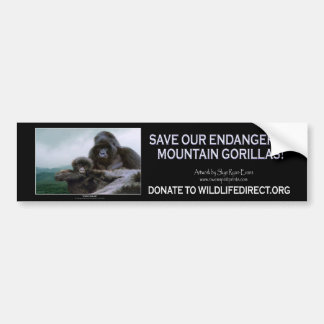 Adesivo Para Carro "PRECIOSO" Montanha Gorillas Bumper Sticker
