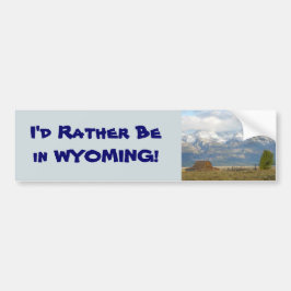 Adesivo Para Carro Preferencialmentes em Wyoming Tetons - Sceno de Bu